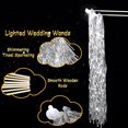 thumbnail image 4 of SUTENGDA Wedding Send Off Lighted LED Tinsel  20 Pcs Wedding Wands Light Up Streamers Foil Tinsel Ribbon Stick for Wedding Baby Shower Birthday Party Holiday Events, 4 of 6