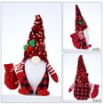 thumbnail image 3 of Bewildely Navidad muñeca sin rostro Bar Café Festival fiesta sala de estar chimenea sofá decoración ornamento regalos de cumpleaños niños Kits de decoración para fiestas Rojo Bewildely HA069294-01, 3 of 6