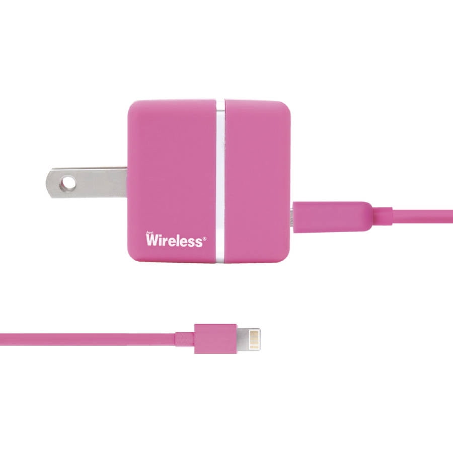 Just Wireless Apple iPhone 5 AC Charger USB, Pink