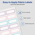 thumbnail image 5 of Avery No-Iron Fabric Labels, Soft Pastels, 48ct (22282), 5 of 7