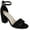 Black Micro, variant on Womens Machelene  Dressy Block Heel Heels