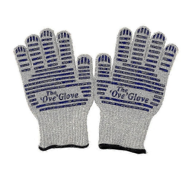 1 Pair The Ove Heat Resistant Protective Gloves Anti-slip Gloves For Oven Barbecue