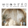 thumbnail image 4 of Tela de fondo para fotografía de 210 x 150 cm, diseño de arco de planta simple para estudio de fotografía de ambiente interior, C, 4 of 6