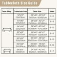 thumbnail image 6 of Hiasan Faux Linen Tablecloth, Soft Polyester Table Cover for Rectangle Table, Spill-proof Wrinkle Resistant Decorative Fabric Farmhouse Table Cloth for Parties, Picnic, Dinner(52x70 inch, Beige), 6 of 7