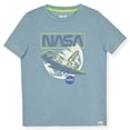 thumbnail image 2 of Sleep On It Boys 2-Piece Jersey Pajama Shorts Set - NASA, 12-14, 2 of 5