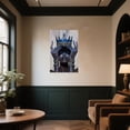 thumbnail image 3 of ZHONGYUTONG African American Canvas Wall Art Blue Queen Picture Black Women Painting Wall Decor Afro Girl Fashion Art Prints Bedroom Home Decor Framed (12.00" x 18.00"), 3 of 5