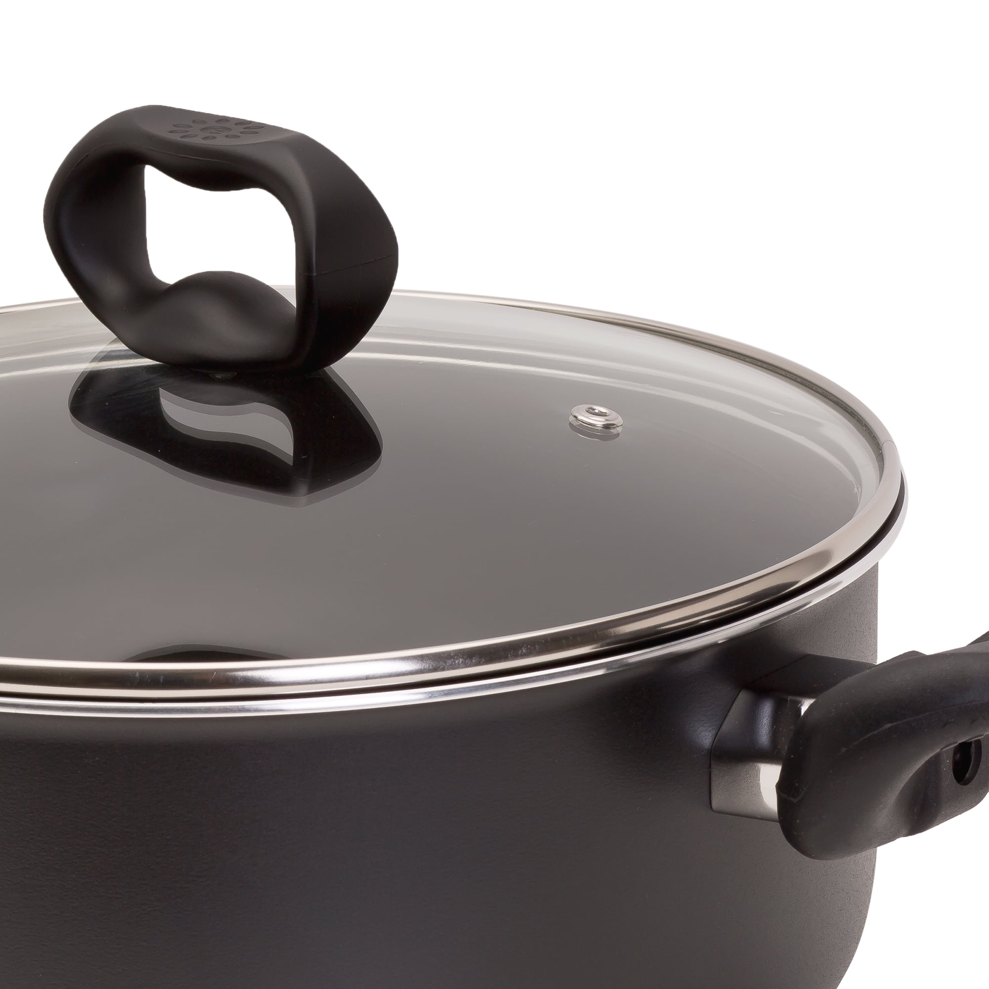 Ecolution Evolve Saucepan, with Glass Lid, Black, 2 Quarts