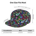 thumbnail image 4 of Hirioo Watercolor Floral Paisley for Baseball Cap Men Cap Flat Brim for Men Women Teens Adjustable Baseball Cap, 4 of 7