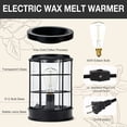 thumbnail image 4 of Electric Wax Melt Warmer,Wax Warmer for Scented Wax Melts,Candle Wax Burner Fragrance Warmer and Vintage Light Bulbs,Wax Melt Melter for Rustic Home Decor, Office, Birthday Gifts, 4 of 8
