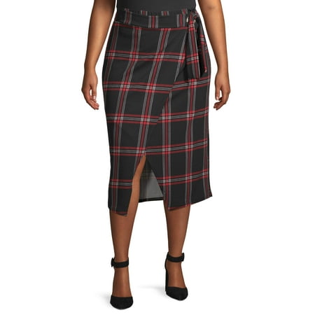 RachelRachel Women's Plus Size Grommet Side Tie Pencil Skirt