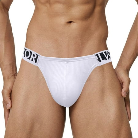

Gubotare Boxer Brief For Men Mens Breathable Underwear Cotton Boxer Briefs For Men Pack Elastic Soft Trunks White L