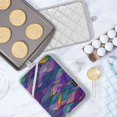 thumbnail image 5 of Yayeee Pot Holders Kitchen Heat Resistant with Pockets 7"x9.8" Cotton Oven Cooking Hot Pads, Purple Waves Pattern, 5 of 7
