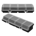 thumbnail image 1 of PENIKOKO 2 Pcs Boîtes de Rangement à Vis Compartiment Matériel Noir PP pour Utilisateurs d'Outils dans Garage et Atelier, 1 of 7