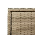 thumbnail image 4 of vidaXL Garden Storage Cabinet Beige 105x55x113 cm Poly Rattan, 4 of 5