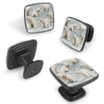 thumbnail image 2 of 4 Pcs Cabinet Handle Drawer Pulls Polar Bear Knobs with Screws Square Furniture Office Cabinet Knob Decoration, 2 of 7