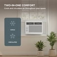 thumbnail image 3 of TCL 5,000 BTU Mechanical Window Air Conditioner (White) - Two-in-One Cooling & Fan, 7 Temperature Settings, Dual Fan & Cooling Speeds, Compact Fit, Washable Filter, Cools up to 150 Sq ft - W5WM-3, 3 of 17