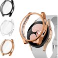 thumbnail image 1 of [3-Pack] for Samsung Galaxy Watch 5 44mm Screen Protector Case, Soft TPU Full Around Protective Bumpers Cover, 1 of 5
