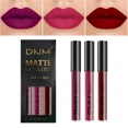 thumbnail image 5 of Juego de 3 colores de brillo de labios de terciopelo mate, taza antiadherente, lápiz labial líquido resistente al agua de larga duración, cosmético para mantener las 24 horas de maquillaje de moda, 5 of 5