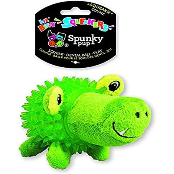 Spunky Pup Lil' Bitty Squeakers Dog Toy - Gator