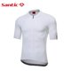 thumbnail image 3 of Santic - Maillot de ciclismo para hombre, manga corta, para bicicleta de carretera, transpirable, antideslizante, de secado rápido, con bolsillos reflectantes WM0C02156, 3 of 5