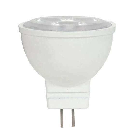 Satco S9281 LED MR11 Light Bulbs 3 Watt 12 Volt AC/DC 3000K 210 Lumen GU4 Bi-Pin Base (12 Pack)