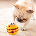 thumbnail image 4 of Juguete para mascotas Warkul con forma de hamburguesa, sonido de risa, atrae mordeduras, resistente al cuidado dental, juguete multifuncional para limpieza de dientes, juguete para perros, pelota que, 4 of 8