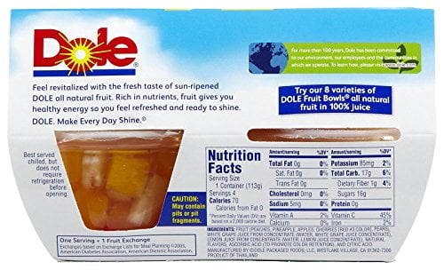 Dole Cherry Mixed Fruit in 100% Fruit Juice (Pack of 5)