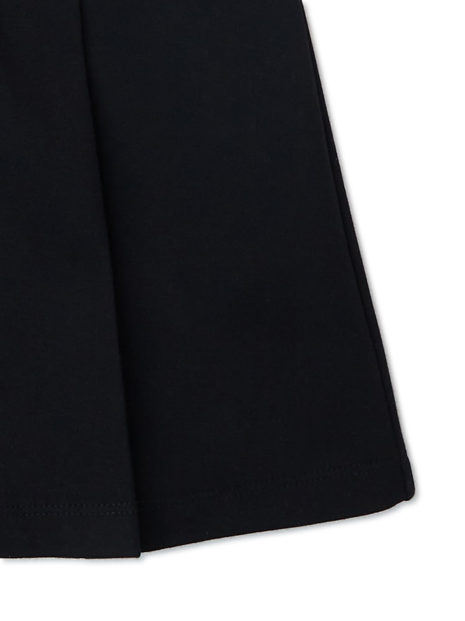 Wonder Nation Girls School Uniform Stretch Ponte Knit Scooter Skirt, Sizes 4-16 & 8-18 Plus