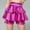 Hot Pink, variant on Girls 2-in-1 Sequin Shorts with Attached Skirt, Sparkly Puffy Dance Costume Shorts for Performance, Cheerleading and School Recital, Shiny Metallic Skort Black 100