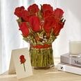 thumbnail image 4 of Wrapables 3D Pop Up Floral Greeting Card, Flower Bouquet Card for Mother's Day, Birthday, Anniversary, All Occasions, Rose Bouquet, 4 of 7