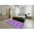 thumbnail image 5 of Ahgly Company Machine Washable Indoor Rectangle Transitional Violet Purple Area Rugs, 2' x 4', 5 of 7