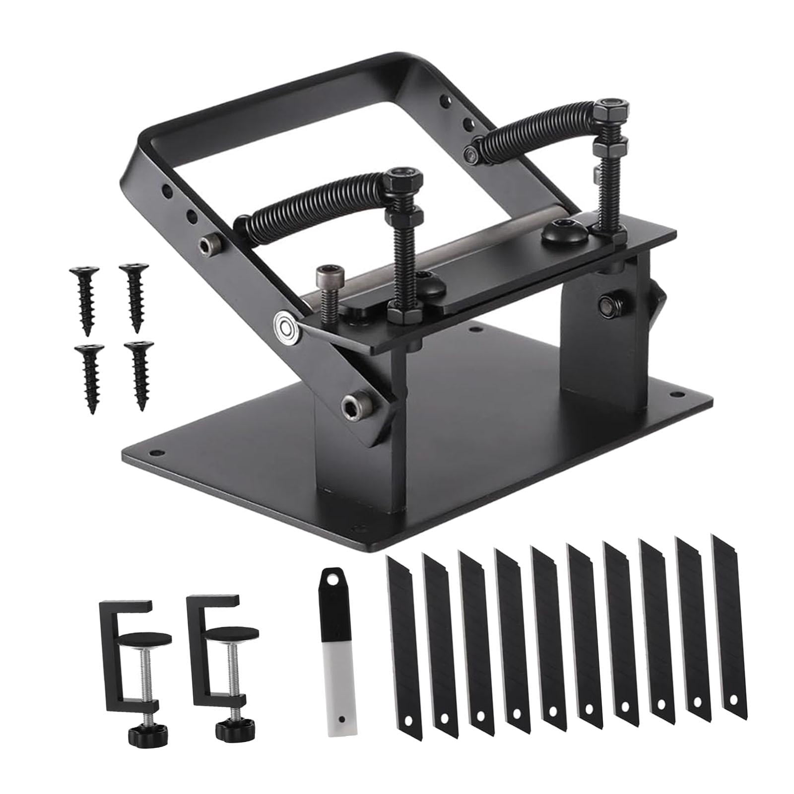 GUOOL 1 Manual Peeling Machine, Trimming Tool, Cutting Device, Slicing Tool, Stainless Steel, Adjustable Function, Suitable for Leather Crafts And Manufactu Style C