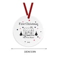 thumbnail image 3 of Teissuly First Christmas In Our New Home Bauble, Housewarming Gift, New Home Gift, First Home Christmas Decoration, 1st Xmas, Holiday Teissuly WER202312026407, 3 of 4