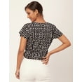 thumbnail image 4 of Moomaya Crop Tops For Women, Short Sleeve V-Neck Casual Summer Viscose Tops, 4 of 9