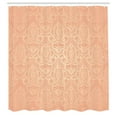 thumbnail image 2 of Ambesonne Vintage Shower Curtain, Lace Style Back Motifs Art, 69"Wx75"L, Peach, 2 of 4