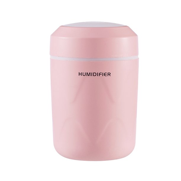Bewildely Humidificador de aire 300ml Dormitorio Interior Difusor de con luz nocturna Hotel Fogger Humidificación Mist Maker Home White Humidificadores Rosado Bewildely HA064164-03