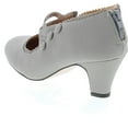 thumbnail image 3 of Static Footwear; Women’s Casual Dress Shoes Closed Toe Mary Jane High Heel, Grey Nub, 9, 3 of 7