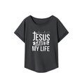 thumbnail image 1 of Camiseta para mujer Ropa suave femenina Camisa con cuello redondo para viaje Deportes Oficina L, 1 of 7