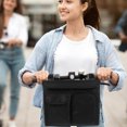 thumbnail image 3 of Bolsa lateral para silla de ruedas, bolsa organizadora para andadores, andadores y scooters de movilidad, bolsa de almacenamiento impermeable, ideal para personas mayores, color negro, 3 of 8