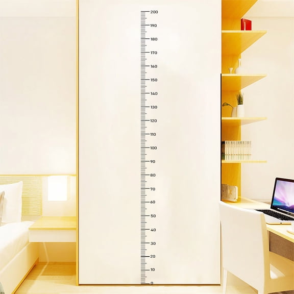 Height Indicator Ruler for Wall Sticker - Growth Chart Wall Labels and Height Measurement Sticker Roll for Children and Adults