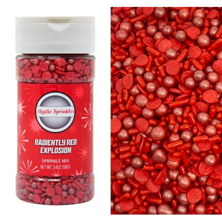 Mystic Sprinkles Radiantly Red Sprinkle Explosion 3.4 oz
