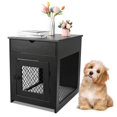 thumbnail image 1 of Dog Cage Furniture With Drawers Wooden Dog Kennel End Table With Cushions Decorative Pet Cage House  For Small Medium Dogs ShopWise Round, 1 of 7