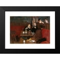 thumbnail image 2 of Jean Béraud 24x18 Black Modern Framed Museum Art Print Titled - Three Characters in a Cafe (1890), 2 of 5