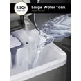 NORTHCLAN Ice Maker Countertop, 9 Bullet Ice in 5 Minutes, 28 lbs Ice