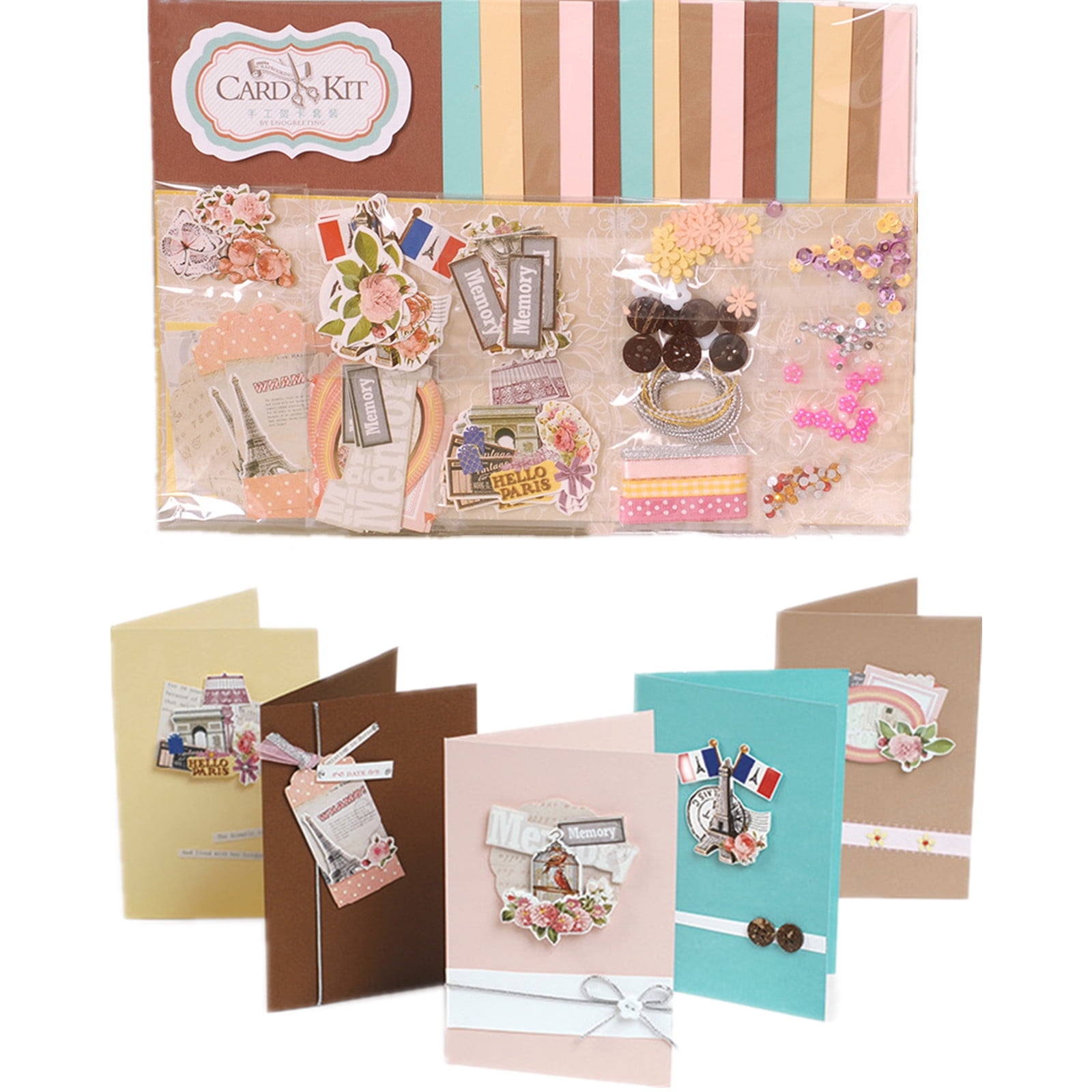 Diy Handmade Greeting Card Children Handmade Paper Making Supplies Kit