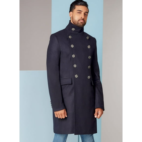 Vogue Sewing Pattern V1853 - Men's Coat, Size: MUU (34-36-38-40)