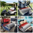 thumbnail image 6 of Golf Cart Seat Covers for 2 Seater, Red Gray Ombre Soft Microfiber Cart Seat Towel Blanket, Modern Gradient Abstract Art Absorbent Breathable Non Slip Bench Seats Protector for Golf Course 51"x31", 6 of 9