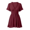 thumbnail image 4 of Sexlip Women's Dress Hot Weather Modern Soft Fabric Maxi Length Durable Casual Wear Great For Vacation Red S, 4 of 5