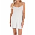 thumbnail image 3 of Women's Only Hearts 30106 Organic Cotton Lace Trim Chemise (White S), 3 of 4