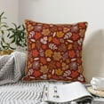 thumbnail image 4 of KLL Autumn Forest3 Decorative Throw Pillow Covers Velvet Soft for Couch Sofa Bedroom Living Room Outdoor (No pillow core)- 18"x18", 4 of 5